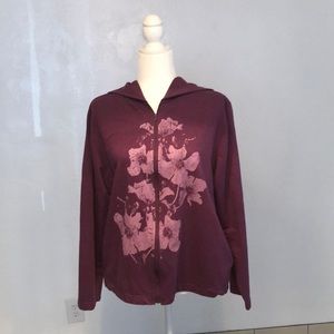 Endless designs zipped hoodie